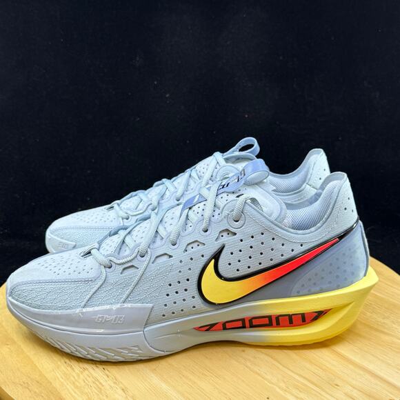 Nike G.T. Cut 3 Light Armory Blue Crimson Yellow DV2913-405 Mens Sz 10 Shoe RARE main image 9